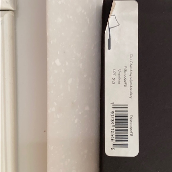 Veronica Beard chambray with embroidery shoes - Picture 3 of 3